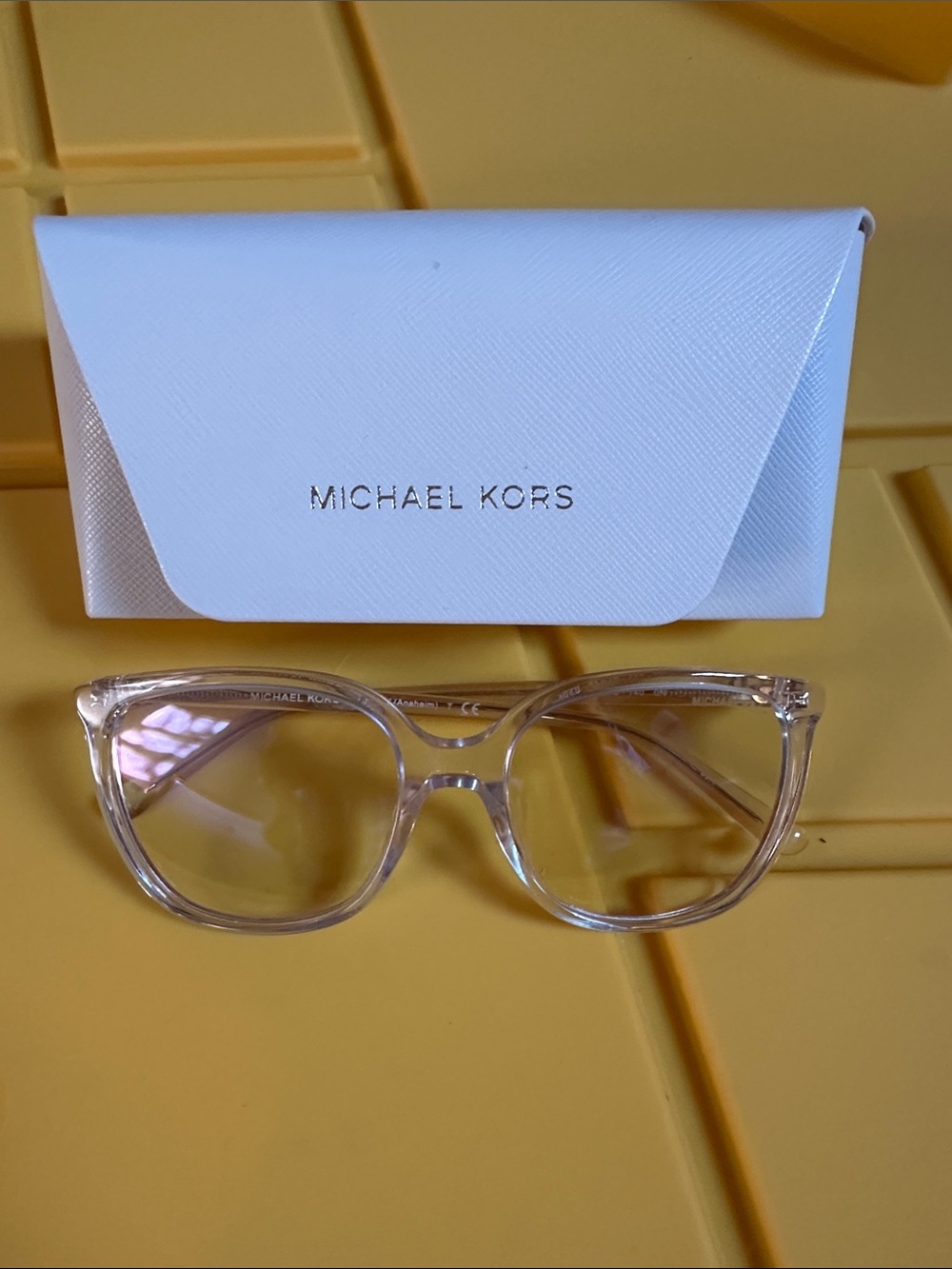 Michael Kors Women’s Clear Frame Blue Light Glasses